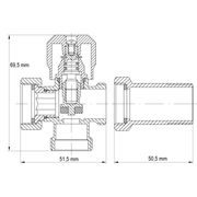 VENTIL, KR.521 3/4"×3/4"×3/4" | KR.521 3/4"×3/4"×3/4" PROCRAFT - PŘÍSLUŠENSTVÍ (KOHOUTY, ŠROUBENÍ,...) - SANITA