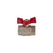 KULOVÝ KOHOUT MOTÝL ČERVENÝ, KR.217 1"FF | KR.217 1"FF PROCRAFT - PŘÍSLUŠENSTVÍ (KOHOUTY, ŠROUBENÍ,...) - SANITA