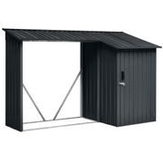 RIWALL PRO RMWS 3X9 ANTHRACITE PŘÍSTŘEŠEK NA DŘEVO S KŮLNOU 2,7 X 1,6 M S PULTOVOU STŘECHOU ANTRACIT - PŘÍSTŘEŠEK NA DŘEVO - DŮM A DOMÁCNOST, ELEKTRO..