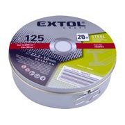 EXTOL CRAFT KOTOUČ ŘEZNÝ NA KOV 20KS, O 125X1,0X22,2MM, 106903 - ŘEZNÝ KOTOUČ 125 MM - PŘÍSLUŠENSTVÍ