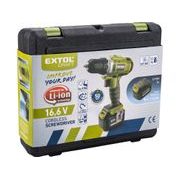 EXTOL CRAFT VRTACÍ ŠROUBOVÁK AKU, 16V LI-ION, 1500MAH, 402420 - AKU ŠROUBOVÁK 14,4 V - AKU NÁŘADÍ