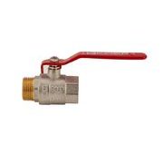 KULOVÝ KOHOUT PÁKOVÝ ČERVENÝ, KR.215 1"FM | KR.215 1"FM PROCRAFT - PŘÍSLUŠENSTVÍ (KOHOUTY, ŠROUBENÍ,...) - SANITA