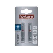 FORTUM HROT KŘÍŽOVÝ PHILLIPS, SADA 2KS, PH 2X50MM, S2, 4741212 - STANDARDNÍ BITY PH - PŘÍSLUŠENSTVÍ