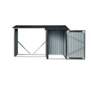 RIWALL PRO RMWS 3X9 ANTHRACITE PŘÍSTŘEŠEK NA DŘEVO S KŮLNOU 2,7 X 1,6 M S PULTOVOU STŘECHOU ANTRACIT - PŘÍSTŘEŠEK NA DŘEVO - DŮM A DOMÁCNOST, ELEKTRO..