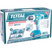 TOTAL VRTACÍ ŠROUBOVÁK AKU, 20V LI-ION (2X), 2000MAH, V TAŠCE, SADA 47KS, TDLI2002E - ZNAČKA TOTAL - ELEKTRICKÉ NÁŘADÍ