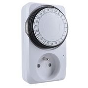 ČASOVÝ SPÍNAČ MECHANICKÝ, DENNÍ 24H., INTERVAL 15MIN, VYPÍNAČ - DOMACÍ AUTOMATIZACE - ZÁSUVKY, TERMOSTATY - DŮM A DOMÁCNOST, ELEKTRO..