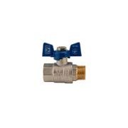 KULOVÝ KOHOUT MOTÝL, MODRÝ, KR.218.B 1/2"FM | KR.218.B 1/2"FM PROCRAFT - PŘÍSLUŠENSTVÍ (KOHOUTY, ŠROUBENÍ,...) - SANITA