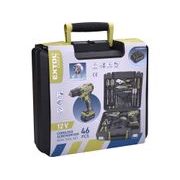 EXTOL CRAFT VRTACÍ ŠROUBOVÁK AKU, BRUSHLESS, 12V LI-ION S NÁŘADÍM, SADA 46KS, 422801 - AKU ŠROUBOVÁK 12 V - AKU NÁŘADÍ