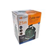 PRODLUŽOVACÍ PŘÍVOD 1Z - NA BUBNU, 3X1,5MM2, ČERNÝ, 25M - PRODLUŽOVACÍ KABELY - PŘÍSLUŠENSTVÍ