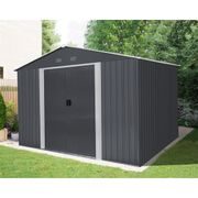 RIWALL PRO RMSA 8X10 ANTHRACITE ZAHRADNÍ DOMEK KOVOVÝ 3 X 2,4 M SE SEDLOVOU STŘECHOU ANTRACIT - ZAHRADNÍ DOMKY{% if kategorie.adresa_nazvy[0] != zbozi.kategorie.nazev %} - DŮM A DOMÁCNOST, ELEKTRO..{% endif %}