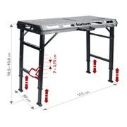 FORTUM STŮL SVAŘOVACÍ PŘENOSNÝ, 107X53CM, VÝŠKA 70-93CM, 4759970 - PRACOVNÍ STOLY - DÍLNA A GARÁŽ