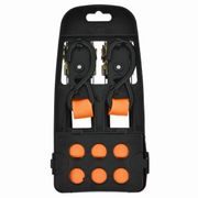 KREATOR KRTH40806 UPÍNACÍ POPRUH RÁČNOVÝ S HÁKY 225KG / 4,5M (SADA 2KS) HIGH QUALITY - UPÍNACÍ PÁSY (KURTNY) A GUMY - DÍLNA A GARÁŽ