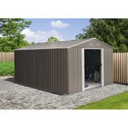 RIWALL PRO RMSA 12X10 BROWN ZAHRADNÍ DOMEK KOVOVÝ 3 X 3,7 M SE SEDLOVOU STŘECHOU HNĚDÝ - ZAHRADNÍ DOMKY{% if kategorie.adresa_nazvy[0] != zbozi.kategorie.nazev %} - DŮM A DOMÁCNOST, ELEKTRO..{% endif %}