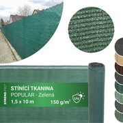 STÍNÍCÍ TKANINA 1,5X10M, 150G/M2, UV, STÍNĚNÍ 85% - ZAHRADNÍ TEXTILIE, TKANINY - ZAHRADA