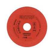 EXTOL PREMIUM KOTOUČ DIAMANTOVÝ ŘEZNÝ EXTRA TENKÝ, 115X22,2X1,2MM, 8803072 - DIA KOTOUČ 115 MM{% if kategorie.adresa_nazvy[0] != zbozi.kategorie.nazev %} - PŘÍSLUŠENSTVÍ{% endif %}