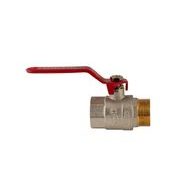KULOVÝ KOHOUT PÁKOVÝ ČERVENÝ, KR.215 1¼"FM | KR.215 1¼"FM PROCRAFT - PŘÍSLUŠENSTVÍ (KOHOUTY, ŠROUBENÍ,...) - SANITA