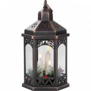 LUCERNA MAGICHOME MOROCCO ČERNÁ, LED, 3XAAA, ČASOVAČ, 18X15X32CM /SL8091472X/ - VÁNOČNÍ DEKORACE{% if kategorie.adresa_nazvy[0] != zbozi.kategorie.nazev %} - DŮM A DOMÁCNOST, ELEKTRO..{% endif %}
