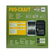 AKU VRTACÍ ŠROUBOVÁK PROCRAFT PA18LIH SE SADOU BITŮ BS-37 | SPA18LIH-1B-C/BS-37 PROCRAFT - AKU ŠROUBOVÁK 18V - 20V - AKU NÁŘADÍ