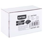EXTOL ENERGY BATERIE AKUMULÁTOROVÁ, 20V LI-ION, 2AH, 402483 - AKUMULÁTORY, BATERIE - NÁHRADNÍ DÍLY