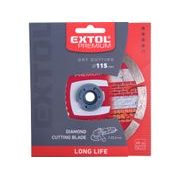 EXTOL PREMIUM KOTOUČ DIAMANTOVÝ ŘEZNÝ, SEGMENTOVÝ LONG LIFE - SUCHÉ ŘEZÁNÍ, 115X22,2X2MM, 108911 - DIA KOTOUČ 115 MM - PŘÍSLUŠENSTVÍ