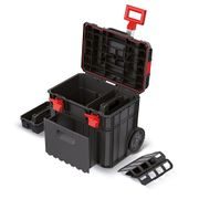 KUFR NA NÁŘADÍ S TRANSP. KOLEČKY A PŘIHRÁDKOU X BLOCK LOG ČERNÝ 546X380X510MM - KUFRY, TAŠKY, ORGANIZÉRY NA NÁŘADÍ - PŘÍSLUŠENSTVÍ