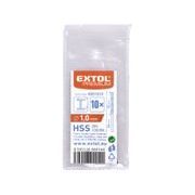 EXTOL PREMIUM VRTÁK DO KOVU HSS, BAL 10KS, O 1,0MM, 8801010 - VRTÁKY DO KOVU HSS EXTOL - PŘÍSLUŠENSTVÍ