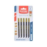 EXTOL PREMIUM PLÁTKY DO PŘÍMOČARÉ PILY 5KS, 75X4,0MM, HCS, 8805509 - PILOVÉ LISTY PLÁTKY DO PŘÍMOČARKY - PŘÍSLUŠENSTVÍ