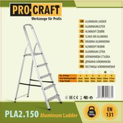 SCHŮDKY HLINÍKOVÉ JEDNOSTRANNÉ 7ST. PROCRAFT PLA2.150 | PLA2.150 PROCRAFT - ŽEBŘÍKY, SCHŮDKY, LEŠENÍ - DÍLNA A GARÁŽ