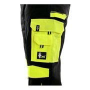 KALHOTY S LACLEM SIRIUS BRIGHTON, ČERNO-ŽLUTÁ, VEL.58 - PRACOVNÍ KALHOTY - PŘÍSLUŠENSTVÍ