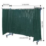 TRANSFLEX OCHRANNÁ ZÁSTĚNA, TMAVĚ ZELENÁ 3700 × 1950 MM - BOW1 - IMPORT - NOVÉ NÁŘADÍ A PRODUKTY