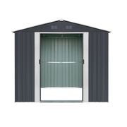 RIWALL PRO RMSA 6X8 ANTHRACITE ZAHRADNÍ DOMEK KOVOVÝ 2,4 X 1,7 M SE SEDLOVOU STŘECHOU ANTRACIT - ZAHRADNÍ DOMKY - DŮM A DOMÁCNOST, ELEKTRO..