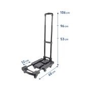 EXTOL PREMIUM VOZÍK SKLÁDACÍ, NOSNOST AŽ 200KG/6KOLEČEK, 8856009 - TRANSPORTNÍ PLOŠINY A PODVOZKY - DÍLNA A GARÁŽ