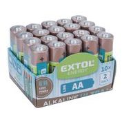 EXTOL ENERGY BATERIE ALKALICKÉ, 20KS, 1,5V AA (LR6), 42013 - BATERIE AA, AAA, 9V ... - DŮM A DOMÁCNOST, ELEKTRO..