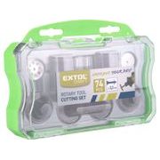 EXTOL CRAFT NÁSTAVCE NA PŘÍMOU BRUSKU, SADA 74KS, 903770 - K PŘÍMÝM BRUSKÁM - PŘÍSLUŠENSTVÍ