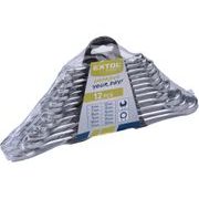 EXTOL CRAFT KLÍČE OČKOPLOCHÉ, SADA 12KS, 6-22MM, 6333B - KLÍČE OČKO/OTEVŘENÉ - RUČNÍ NÁŘADÍ