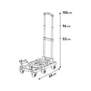 EXTOL PREMIUM VOZÍK SKLÁDACÍ, NOSNOST AŽ 200KG/6KOLEČEK, 8856009 - TRANSPORTNÍ PLOŠINY A PODVOZKY - DÍLNA A GARÁŽ
