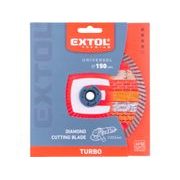 EXTOL PREMIUM KOTOUČ DIAMANTOVÝ ŘEZNÝ, TURBO - SUCHÉ I MOKRÉ ŘEZÁNÍ, O 150X22,2X2,4MM, 8803053 - DIA KOTOUČ 150 MM - PŘÍSLUŠENSTVÍ