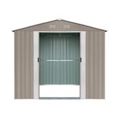 RIWALL PRO RMSA 6X8 BROWN ZAHRADNÍ DOMEK KOVOVÝ 2,4 X 1,7 M SE SEDLOVOU STŘECHOU HNĚDÝ - ZAHRADNÍ DOMKY - DŮM A DOMÁCNOST, ELEKTRO..