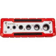 EXTOL PREMIUM VRTACÍ VODÍCÍ ŠABLONA, O 2-4-6-8-10-12MM, 8801920 - VRTÁKY, KORUNKY - PŘÍSLUŠENSTVÍ