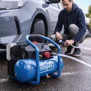 SCHEPPACH C-ACT160/6-X-SET S2 2X20 V IXES AKU BEZOLEJOVÝ KOMPRESOR 6 L + 2X 2AH BATERIE + DUÁLNÍ NABÍJEČKA 2,4 A - AKU KOMPRESORY - AKU NÁŘADÍ