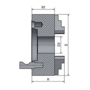 4-ČELISŤOVÉ SKLÍČIDLO S NEZÁVISLE STAVITELNÝMI ČELISTMI Ø 250 MM CAMLOCK 6 - BOW1 - IMPORT - NOVÉ NÁŘADÍ A PRODUKTY