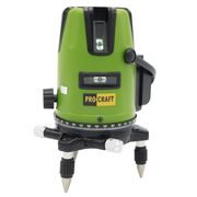 LASER ZELENÝ LINIOVÝ, KŘÍŽOVÝ SAMONIVELAČNÍ PROCRAFT LE-3D | LE-3D PROCRAFT - LINIOVÉ LASERY - MĚŘÍCÍ TECHNIKA