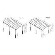 PALRAM - CANOPIA ARCADIA ALPINE KIT SADA 2 NOH NA ZVÝŠENÍ PŘÍSTŘEŠKŮ ŘADY ARCADIA - PŘÍSTŘEŠKY VCHODOVÉ, PRO AUTA - DŮM A DOMÁCNOST, ELEKTRO..