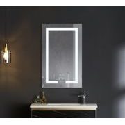 KOUPELNOVÉ ZRCADLO S LED OSVĚTLENÍM, PROTIZAMLŽOVACÍ FUNKCÍ A REGULACÍ JASU, MR07-50×80 HARD | MR07-50×80 HARD PROCRAFT - ZRCADLA - SANITA