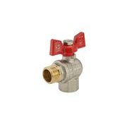 KULOVÝ KOHOUT MOTÝL, ROHOVÝ, ČERVENÝ, KR.208 1/2"FM | KR.208 1/2"FM PROCRAFT - PŘÍSLUŠENSTVÍ (KOHOUTY, ŠROUBENÍ,...) - SANITA