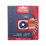 EXTOL PREMIUM KOTOUČ DIAMANTOVÝ ŘEZNÝ, TURBO LONG LIFE - SUCHÉ I MOKRÉ ŘEZÁNÍ, 115X22,2X2,3MM, 108951 - DIA KOTOUČ 115 MM - PŘÍSLUŠENSTVÍ