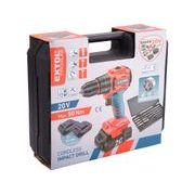 EXTOL PREMIUM VRTACÍ ŠROUBOVÁK AKU S PŘÍKLEPEM SHARE20V, BRUSHLESS, 2AH (2×), 8891806 - PŘÍKLEPOVÝ ŠROUBOVÁK 18V - 20V - AKU NÁŘADÍ
