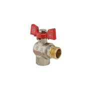 KULOVÝ KOHOUT MOTÝL, ROHOVÝ, ČERVENÝ, KR.208 1/2"FM | KR.208 1/2"FM PROCRAFT - PŘÍSLUŠENSTVÍ (KOHOUTY, ŠROUBENÍ,...) - SANITA