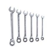 TOTAL KLÍČE RÁČNOVÉ OČKOPLOCHÉ, SADA 6KS, 8-17MM, INDUSTRIAL, THT102RK566 - KLÍČE OČKO-RÁČNA/OTEVŘENÝ{% if kategorie.adresa_nazvy[0] != zbozi.kategorie.nazev %} - RUČNÍ NÁŘADÍ{% endif %}