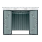 RIWALL PRO RMSP 6X8 ANTHRACITE ZAHRADNÍ DOMEK KOVOVÝ 2,4 X 1,8 M S PULTOVOU STŘECHOU ANTRACIT - ZAHRADNÍ DOMKY - DŮM A DOMÁCNOST, ELEKTRO..